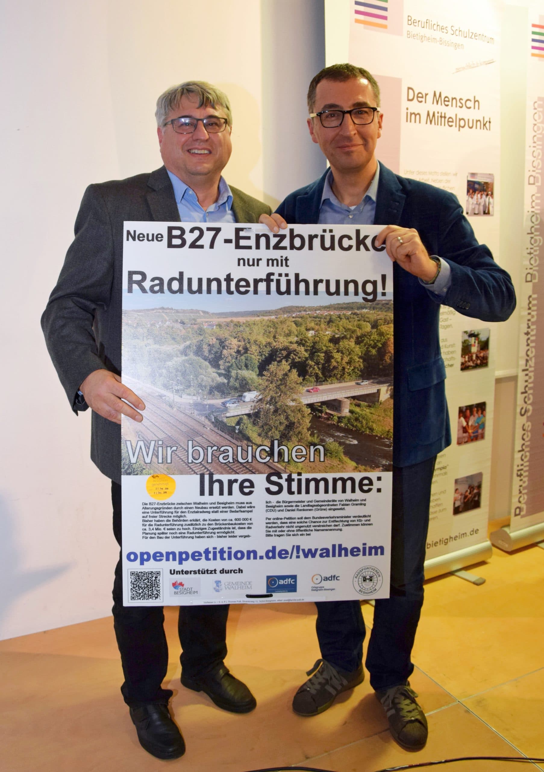 Thomas Pulli beim Gespräch mit Cem Özdemir MdB im Oktober 2018.